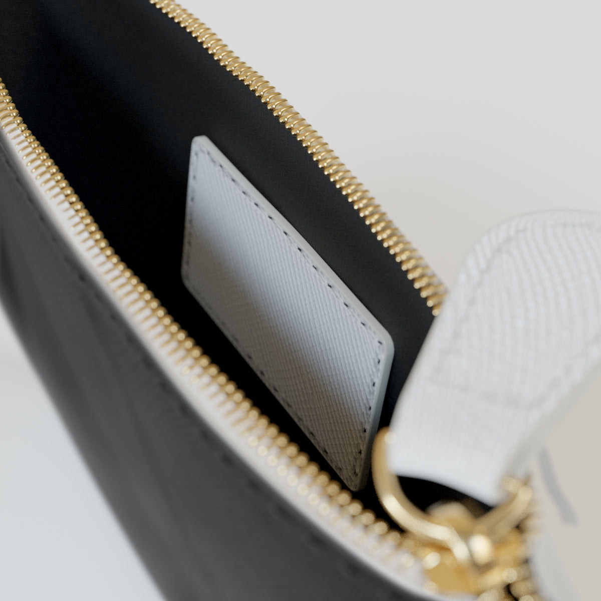 Still & Rooted Mini Clutch Bag — Small Zip Pouch with Rooted Plant Design