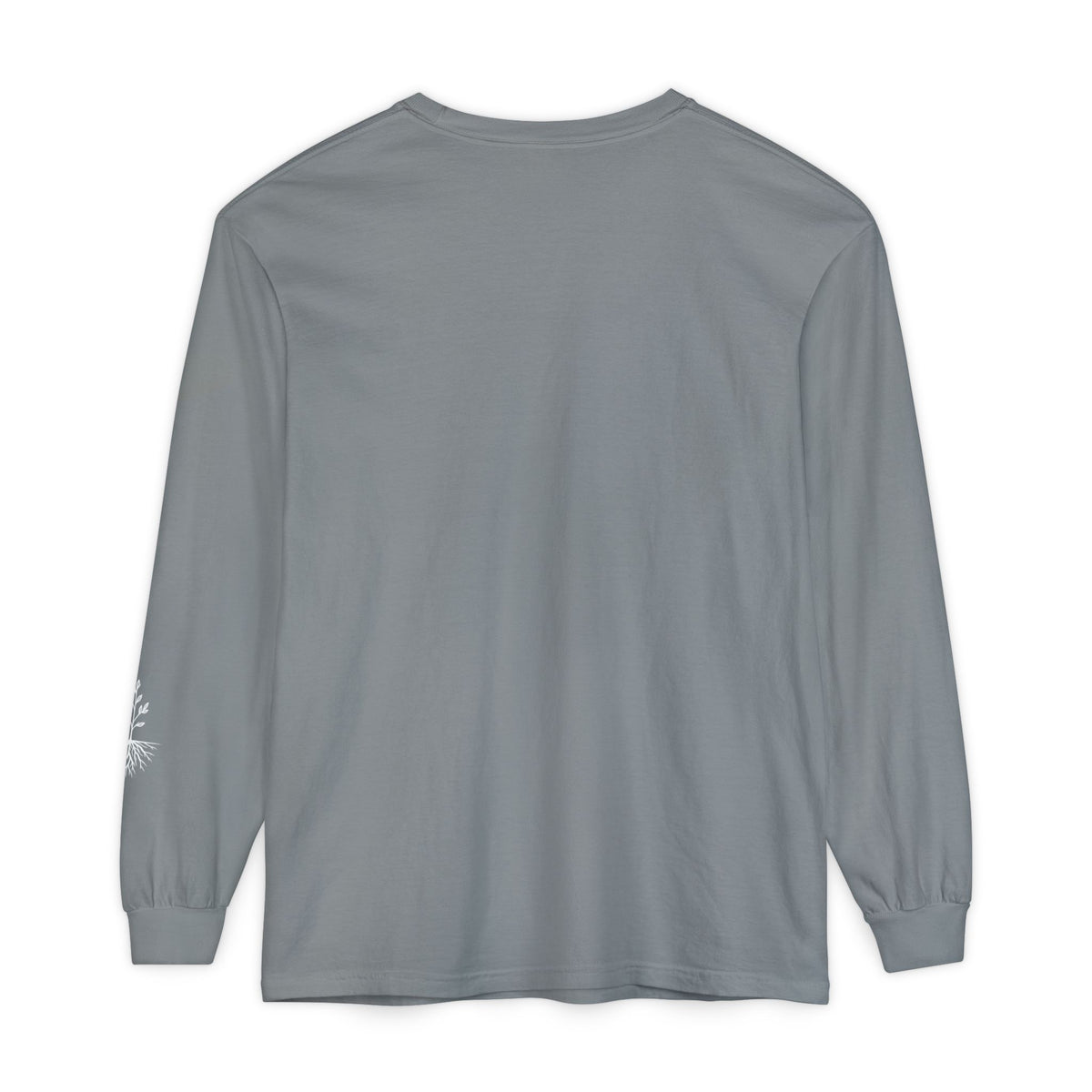 Still & Rooted Long Sleeve T-Shirt – Minimalist Nature Graphic