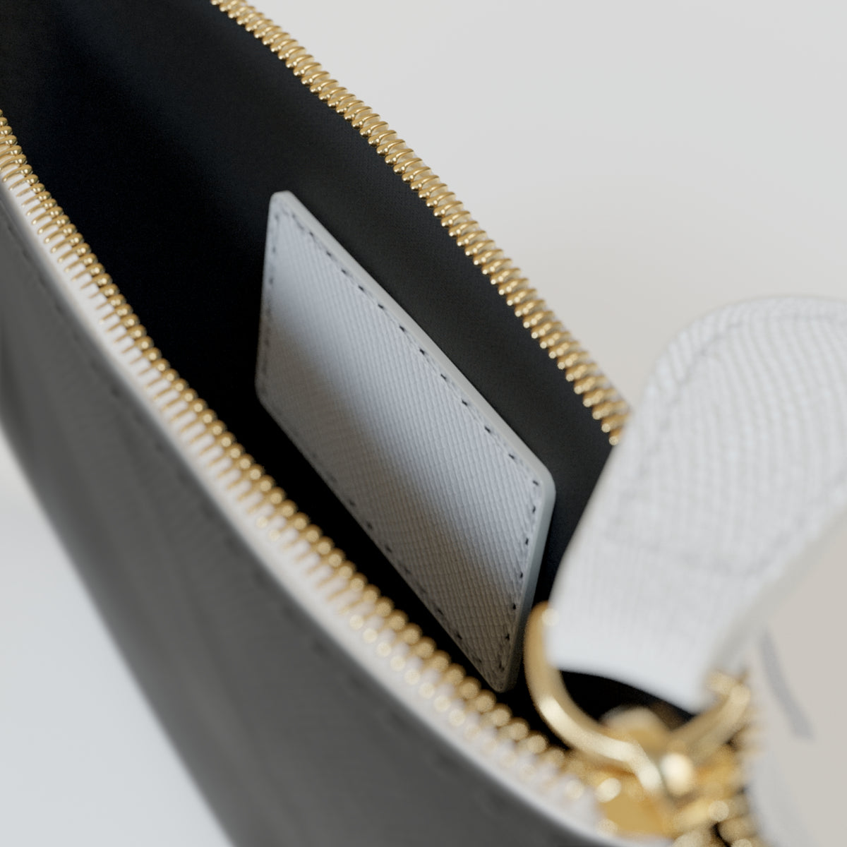 Still & Rooted Mini Clutch Bag — Small Zip Pouch with Rooted Plant Design