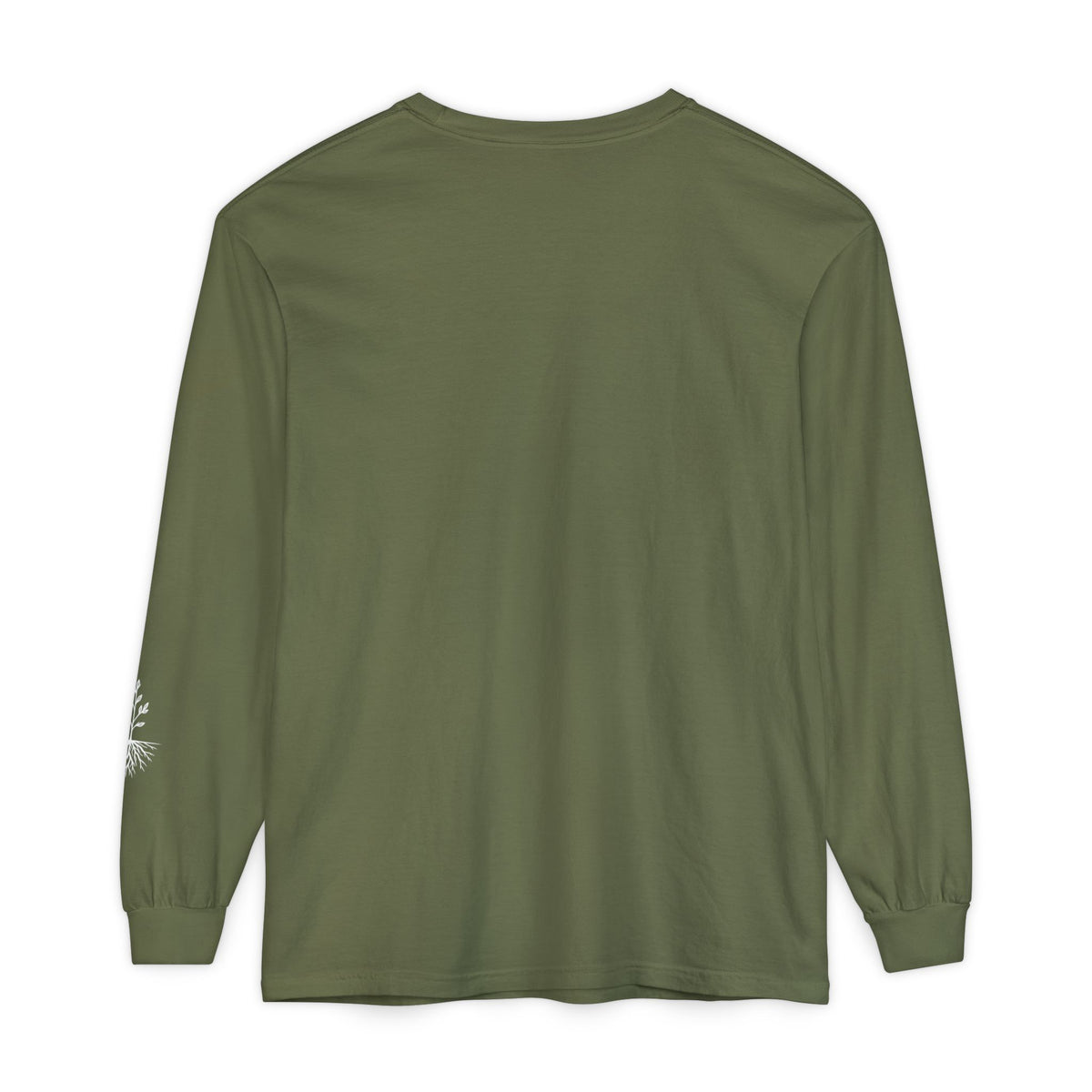 Still & Rooted Long Sleeve T-Shirt – Minimalist Nature Graphic