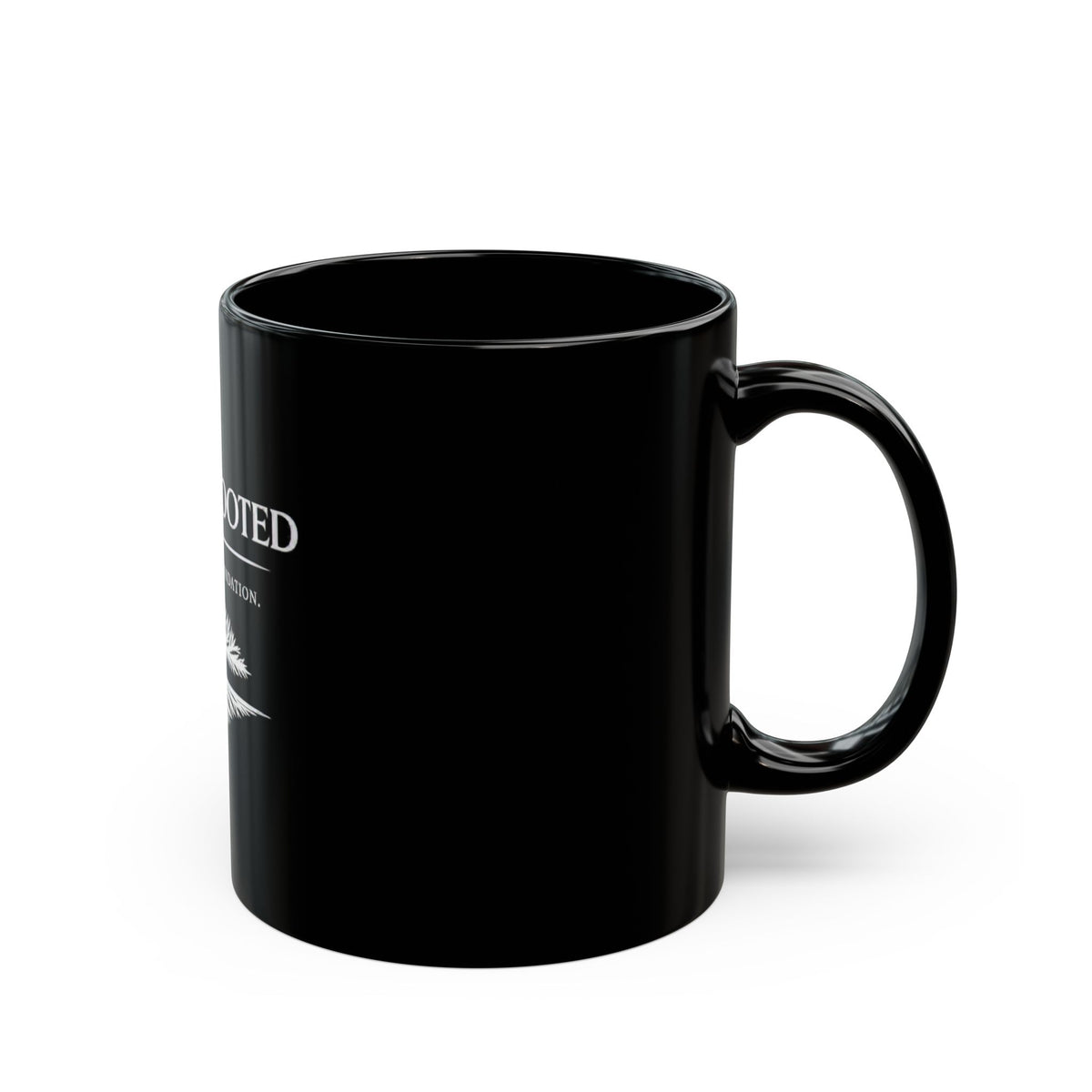 Still & Rooted Black Mug — 'Faith. Focus. Foundation.' Inspirational Coffee Cup (11oz/15oz)