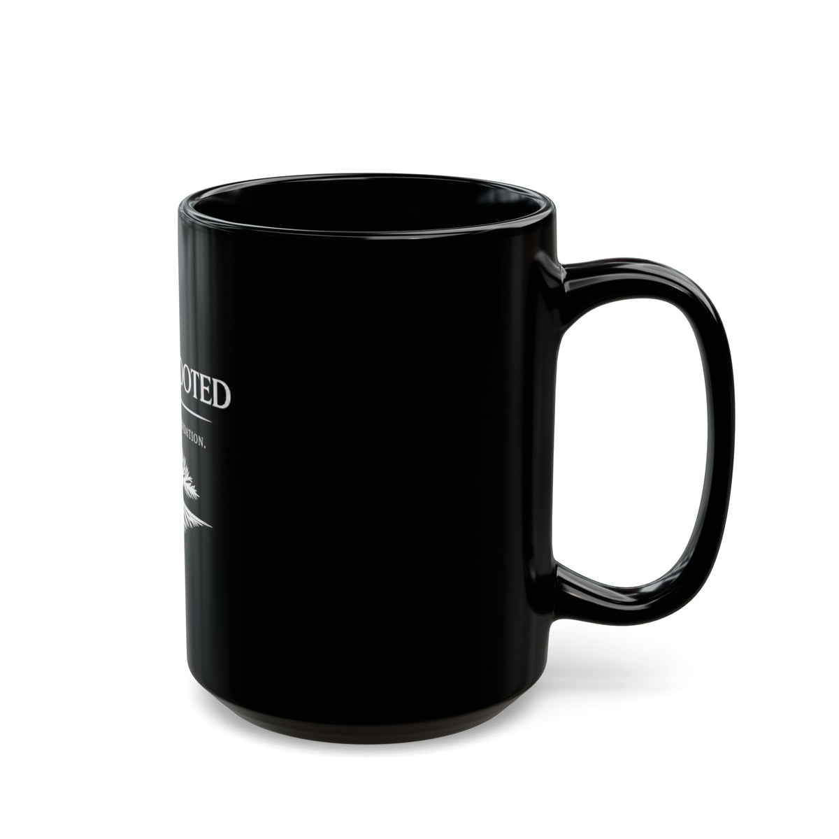 Still & Rooted Black Mug — 'Faith. Focus. Foundation.' Inspirational Coffee Cup (11oz/15oz)