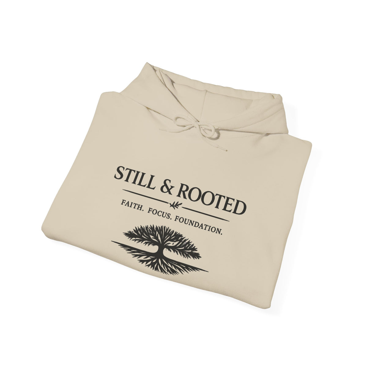 Still & Rooted Hoodie — Nature-Inspired Calm Graphic Pullover
