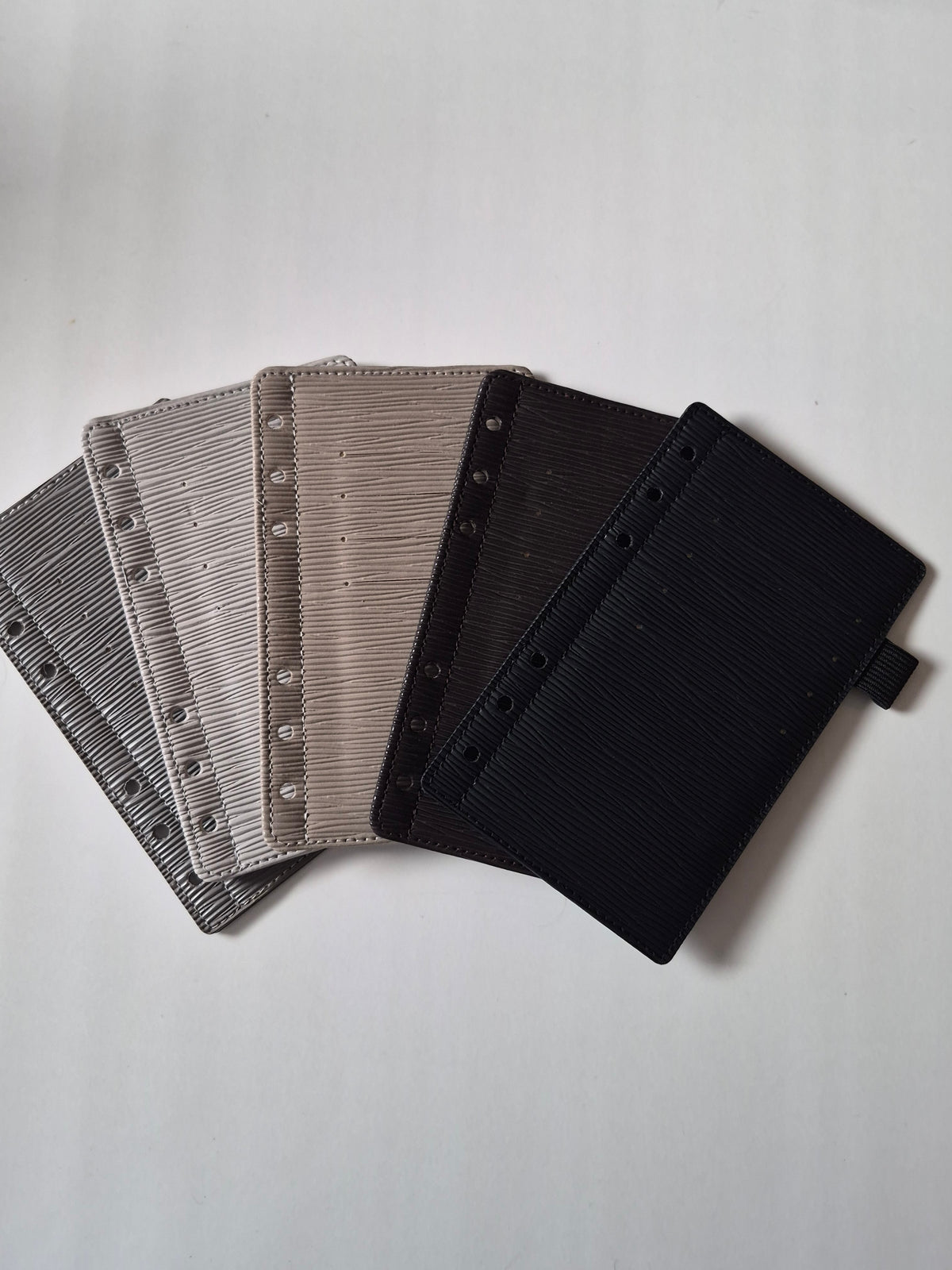 6 Card Slots Elastic Pen Loop Dashboard Flyleaf Insert