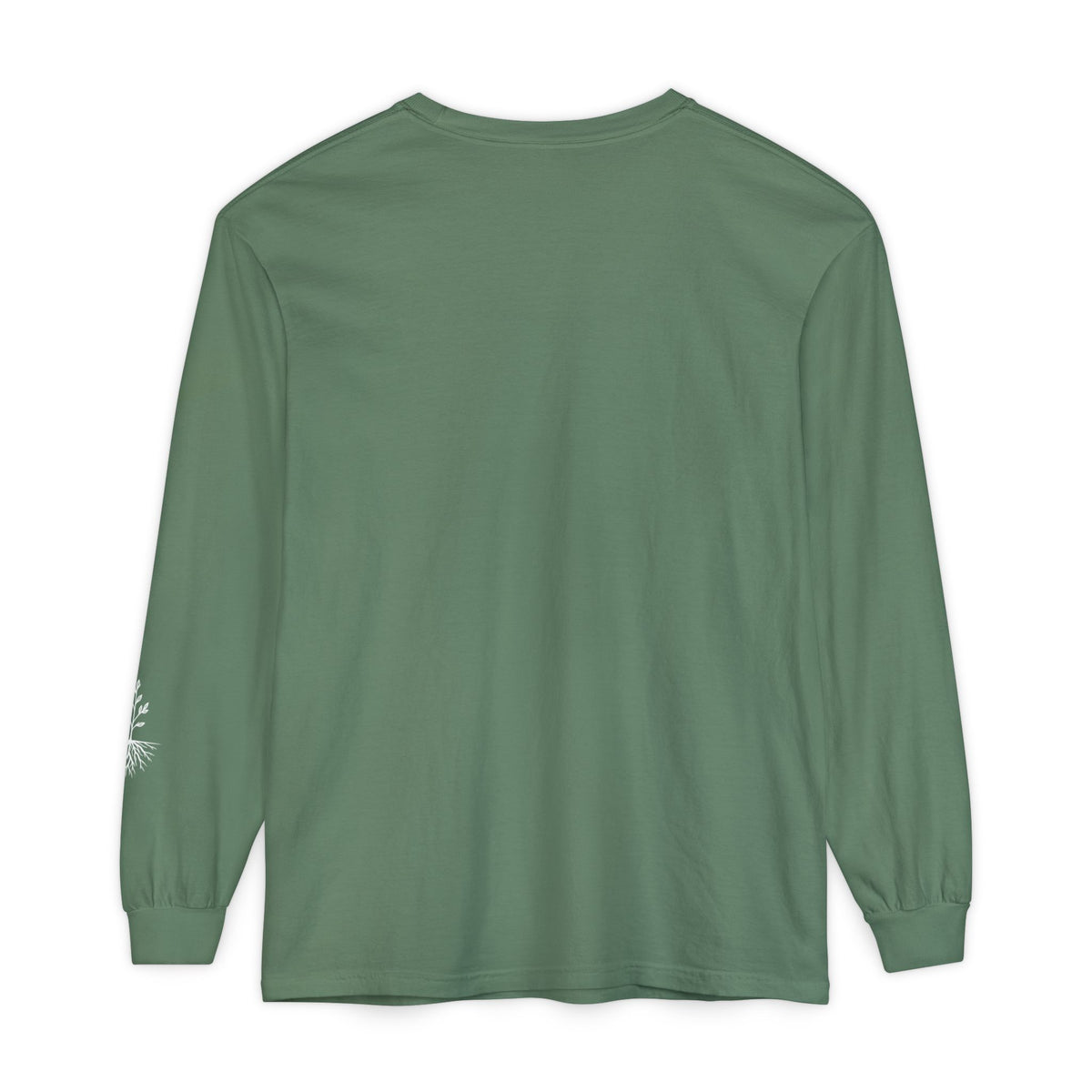 Still & Rooted Long Sleeve T-Shirt – Minimalist Nature Graphic