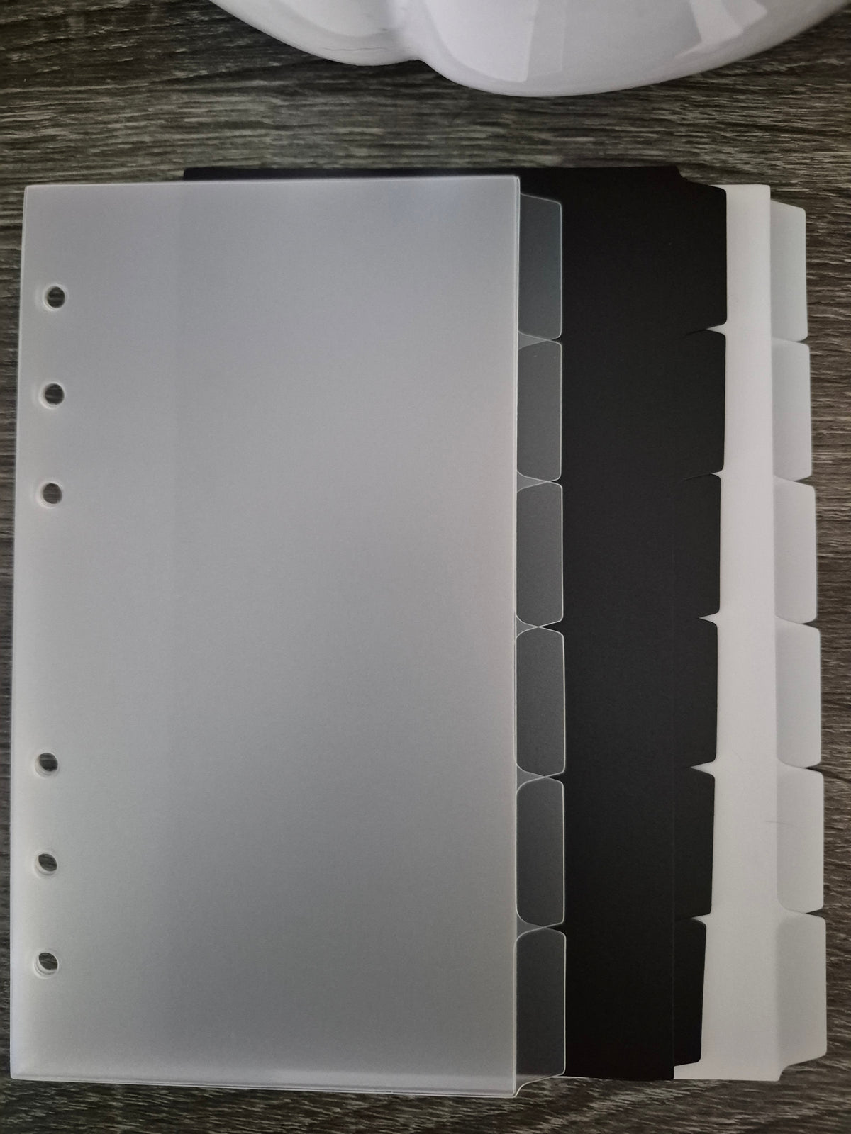 A6 Size Loose Leaf Index Dividers with 6 Side Tabs