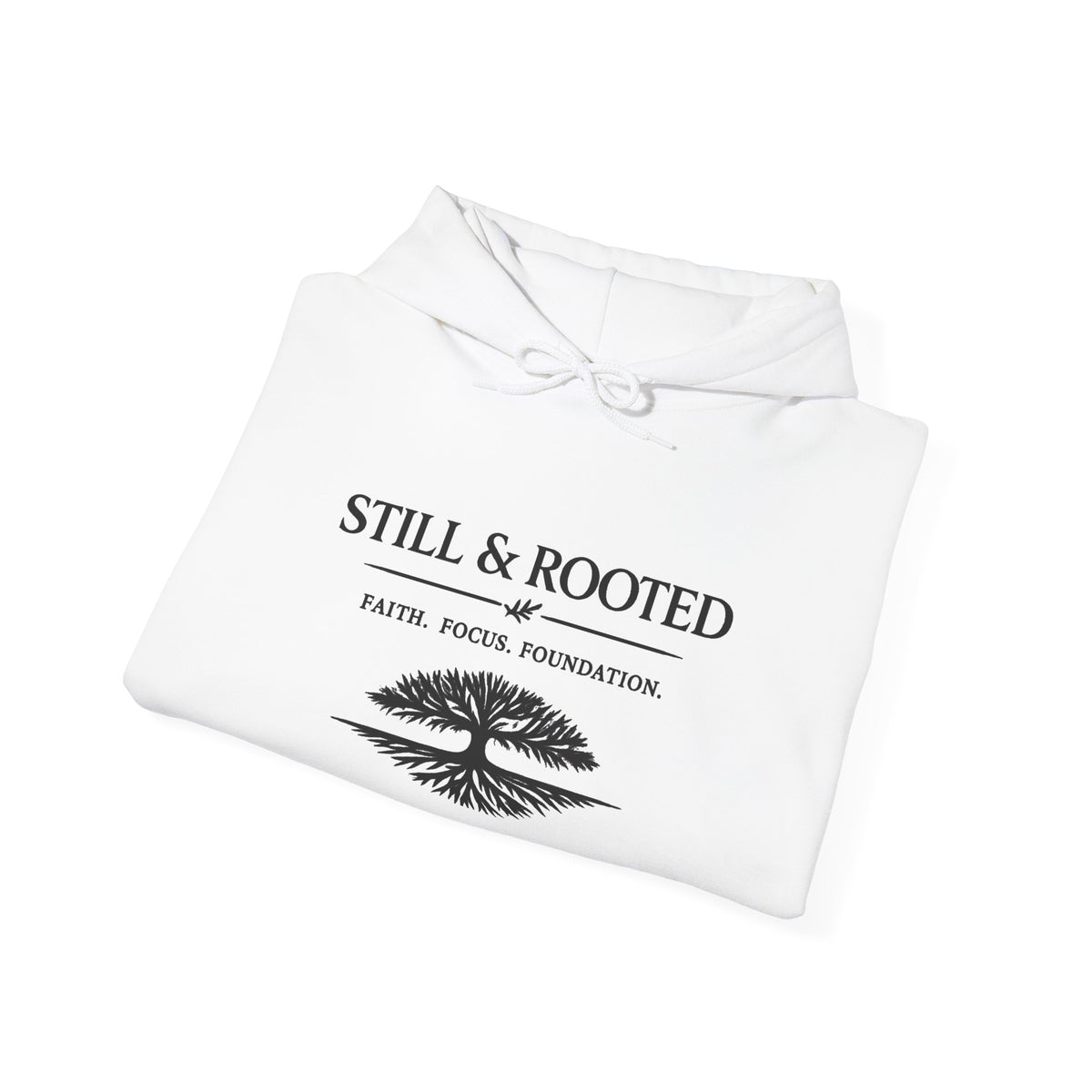 Still & Rooted Hoodie — Nature-Inspired Calm Graphic Pullover
