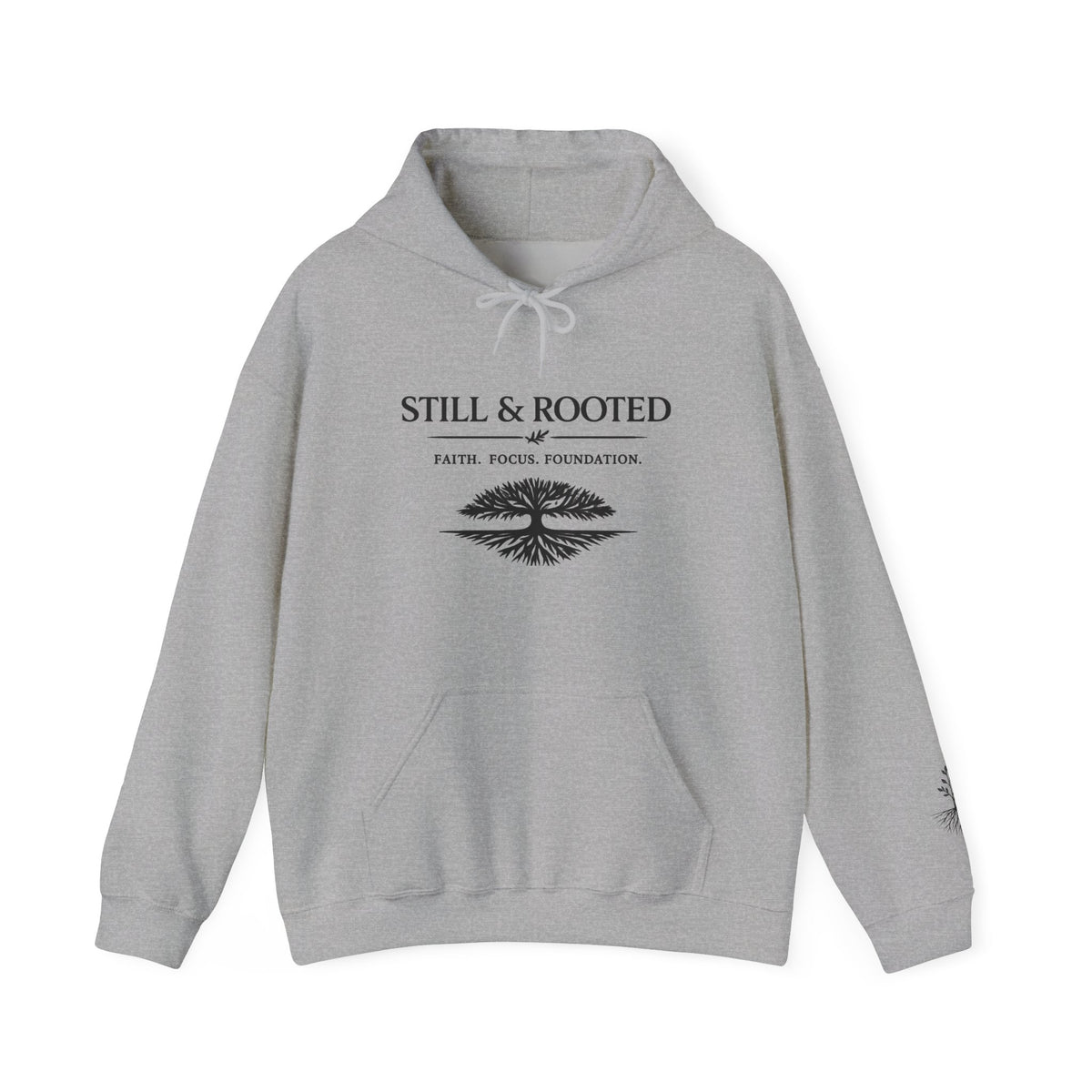 Still & Rooted Hoodie — Nature-Inspired Calm Graphic Pullover