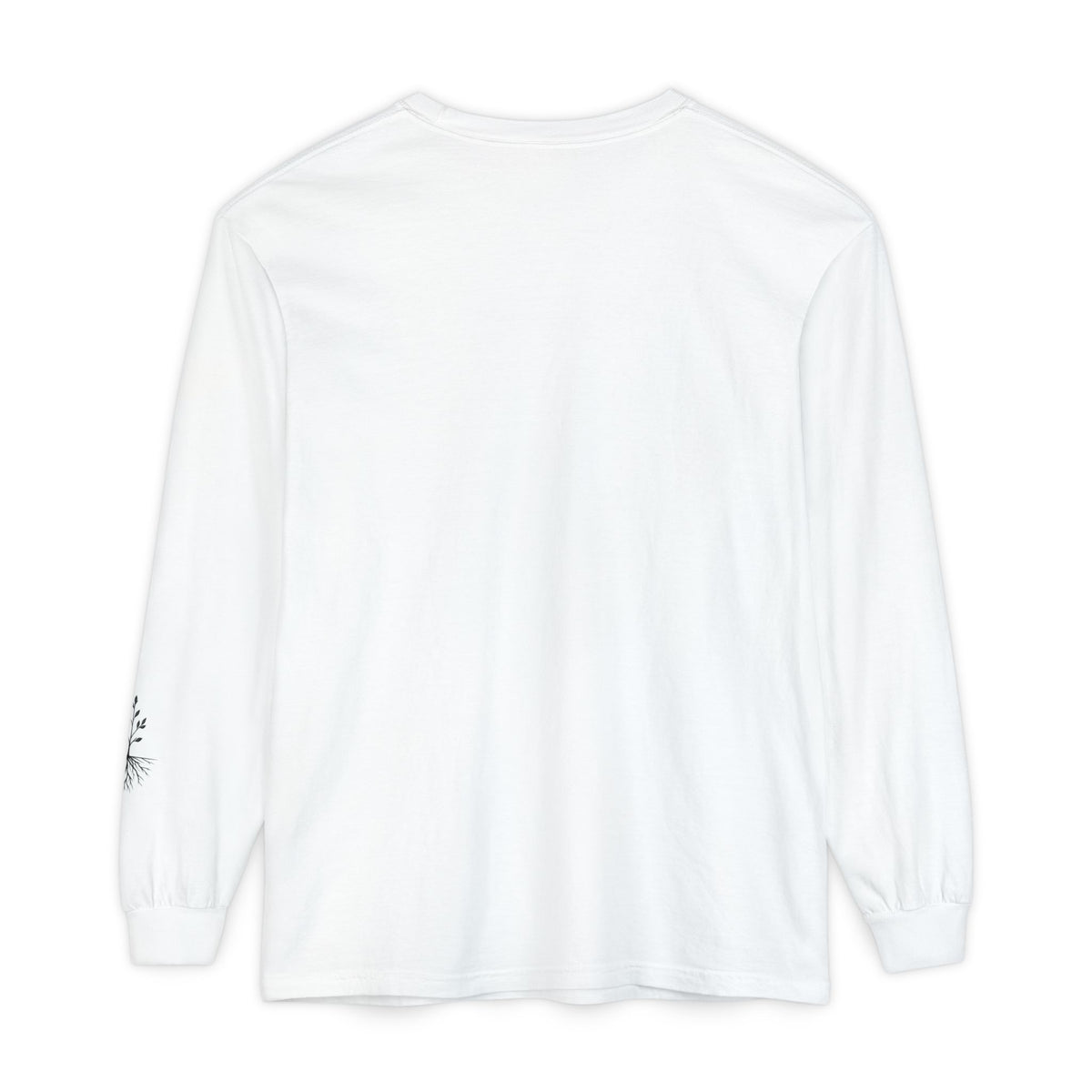 Still & Behold Long Sleeve T-Shirt — Minimal Surf Chest Logo & Sleeve Compass Graphic