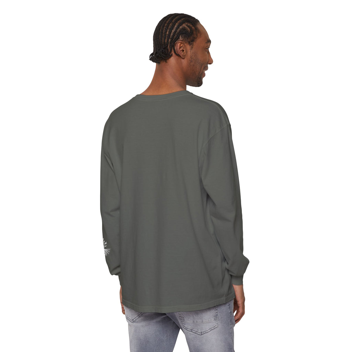Still & Rooted Long Sleeve T-Shirt – Minimalist Nature Graphic