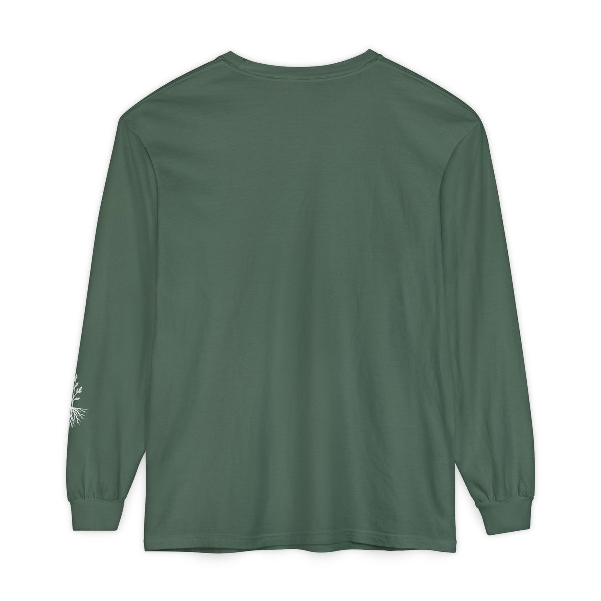 Still & Rooted Long Sleeve T-Shirt – Minimalist Nature Graphic