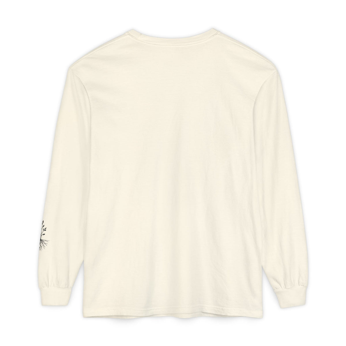 Still & Behold Long Sleeve T-Shirt — Minimal Surf Chest Logo & Sleeve Compass Graphic