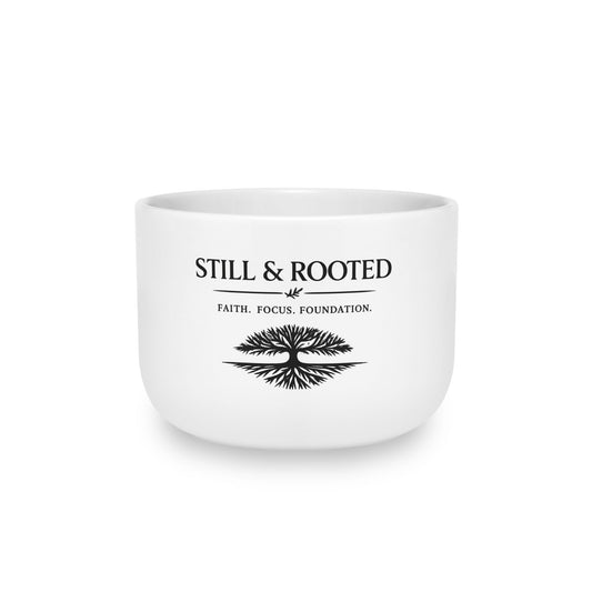 Still & Rooted Ceramic Latte Mug — 25oz Inspirational Coffee Cup