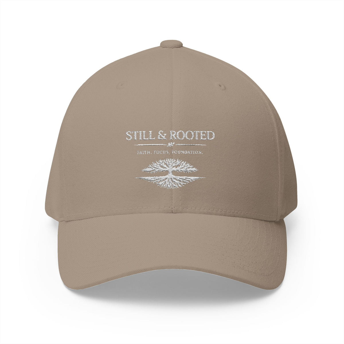 Still & Rooted Embroidered Baseball Cap — Minimal Nature-Inspired Hat