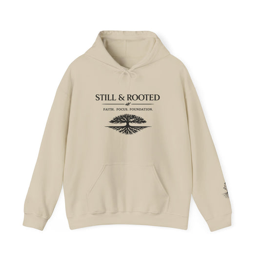 Still & Rooted Hoodie — Nature-Inspired Calm Graphic Pullover