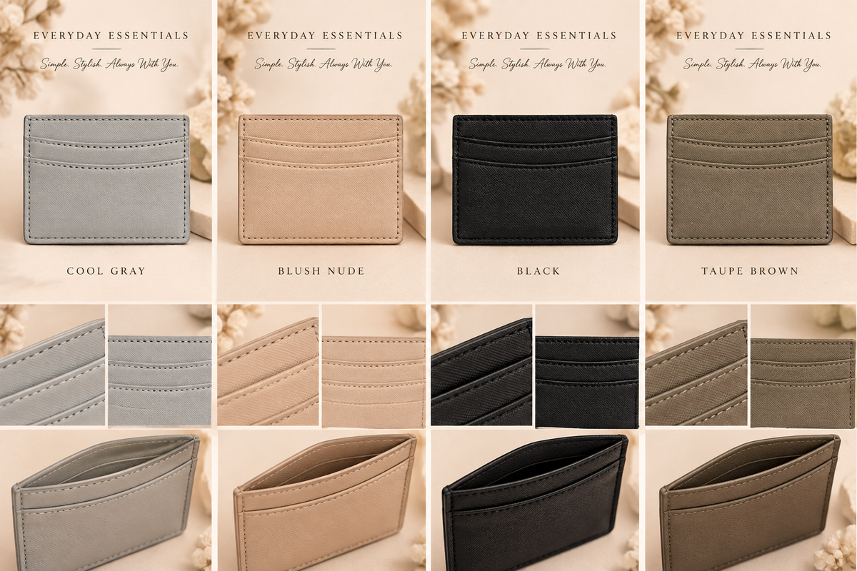 Saffiano Leather Card Holder