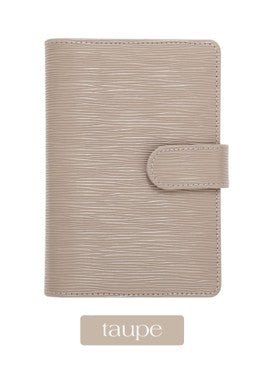 A6 Saffiano Epi Gold 6-Ring Planner