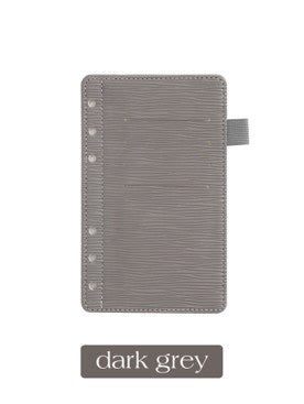 6 Card Slots Elastic Pen Loop Dashboard Flyleaf Insert