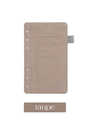6 Card Slots Elastic Pen Loop Dashboard Flyleaf Insert